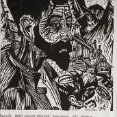 Ernst Ludwig Kirchner; Swiss Peasant; 1917; woodcut