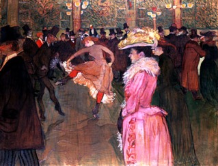 At the Moulin Rouge The Dance, oil on canvas by Henri de ToulouseLautrec, 1890