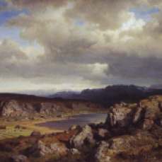 Hans Gude, Hojfjell 1857