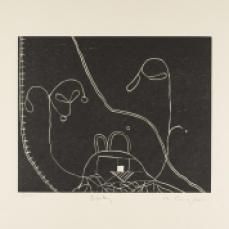 Martin Puryear; Becky, from the Cane portfolio; 2000; woodcut on handmade Japanese paper; 43.0 x 52.2 cm; Princeton University Art Museum