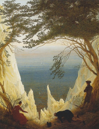 Caspar David Friedrich; Chalk Cliffs on Rugen; 1818; oil on canvas; 90.5 x 71 cm