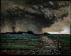 Jean-François Millet; Coming Storm; 1867-8; pastel on paper; 41.9 x 53.3 cm; Museum of Fine Arts, Boston