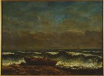 Jean Gustave Courbet; Stormy Sea, or The Wave; 1870; oil on canvas; 71 x 103 cm