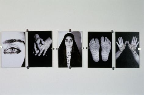 Shirin Neshat; Unveiling; 1993; Installation; Source material in Franklin Furnace Archive, Inc., Brooklyn, NY