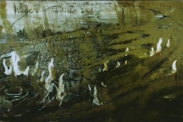 Anselm Kiefer; Wege: Märkischer Sand (Roadway: Märkischer Sand); 1981; oil and sand on canvas; 67 x 74.75 inches