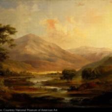 Robert S. Duncanson, Scottish Landscape, 1871, oil on canvas , 29 3/4 x 50 in. (75.4 x 127.0 cm.)