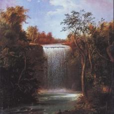 Robert S. Duncanson, Falls of Mnnehaha. 1862, oil on canvas, 28 x 26 in
