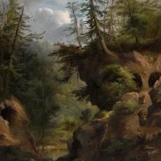 Robert Seldon Duncanson, The Caves, 1869, 91.4 x 78.1 cm