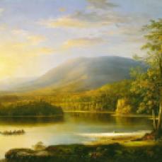 Robert S. Duncanson, Ellen's Isle, 871, Oil on canvas, 72.39 cm x 124.46 cm
