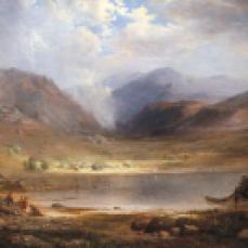 Robert Scott Duncanson, Loch Long, 1867, oil on canvas, 20 1/2 x 33 3/4 in.
