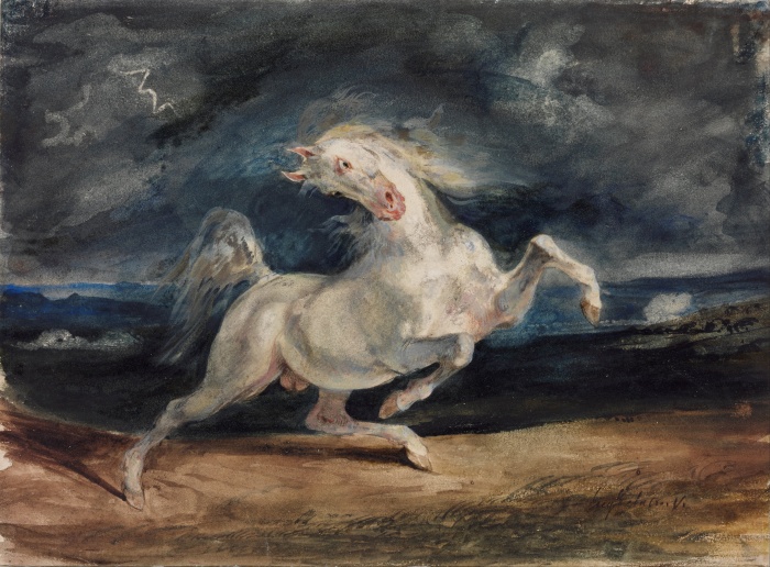 Eugene_Delacroix_-_Horse_Frightened_by_Lightning_-_Google_Art_Project